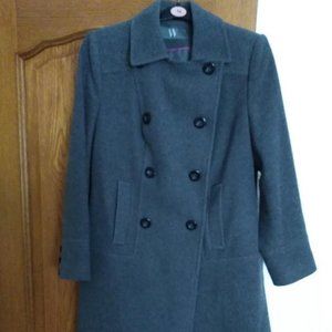 Used Ladies Grey 3/4 Jacket , Lovely Condition, Size 16